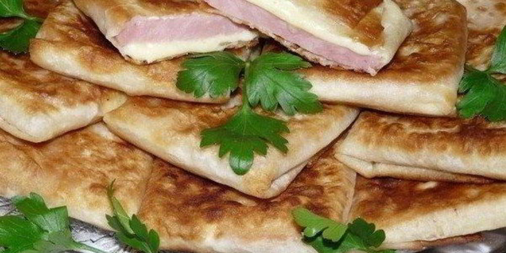 Рецепт конвертики с ветчиной и сыром