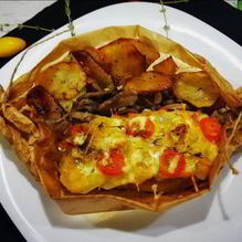 Рецепт Конвертики со свининой и картофелем