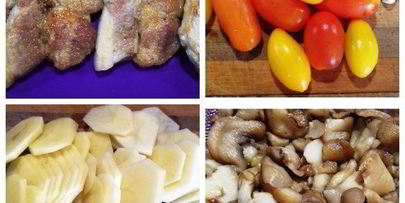 конвертики со свининой и картофелем