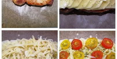 конвертики со свининой и картофелем