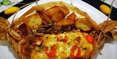 конвертики со свининой и картофелем