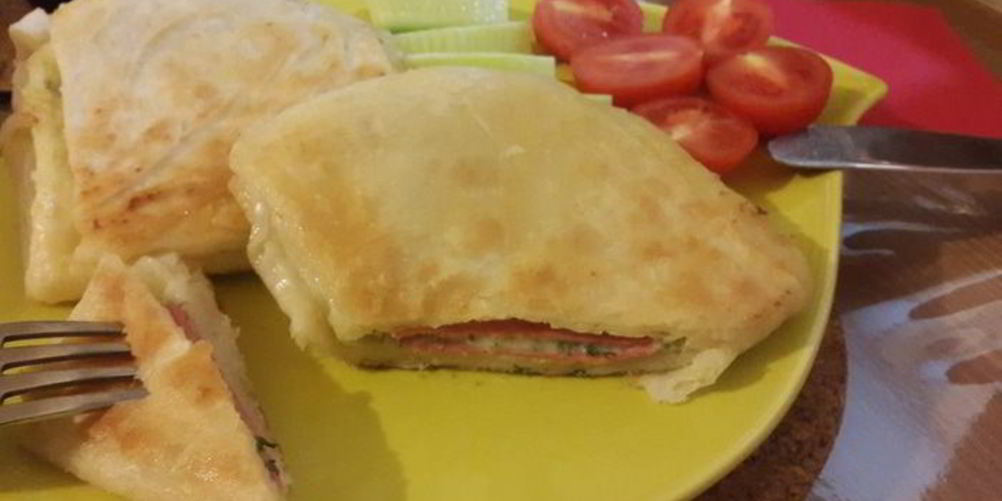 Рецепт лаваш с сыром и зеленью