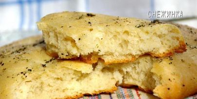 фокачча на белом вине