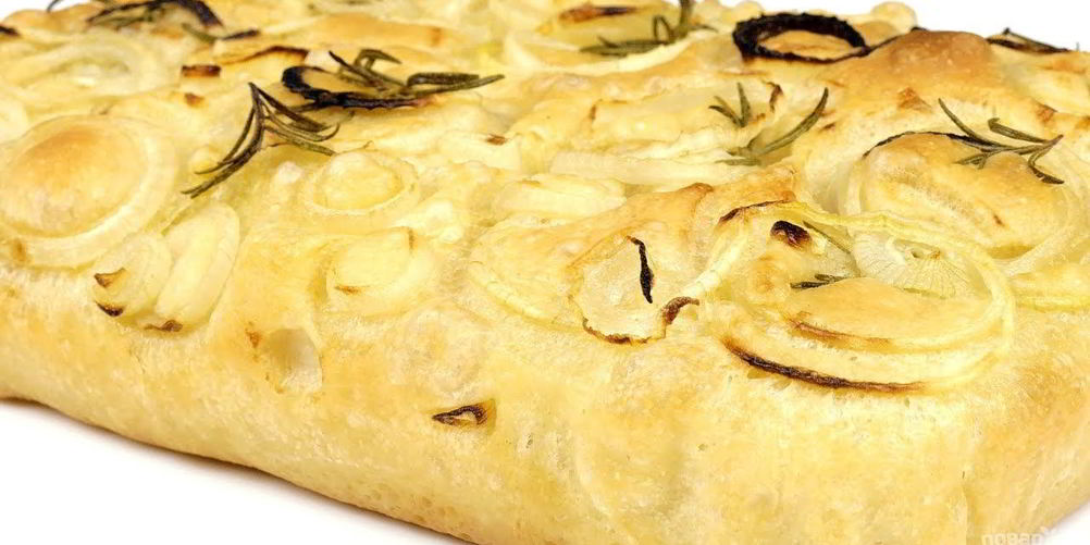 Рецепт фокачча с луком на дрожжевом тесте