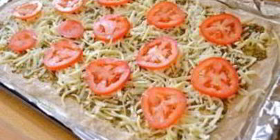 фокачча с песто