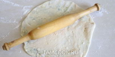 лепешки на кефире с начинкой