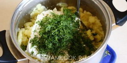 лепешки на кефире с начинкой