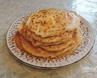 Лепешки с сыром на кефире на сковороде