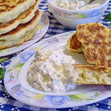 Рецепт Лепешки с творогом диетические