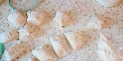 лепешки с творогом и кинзой