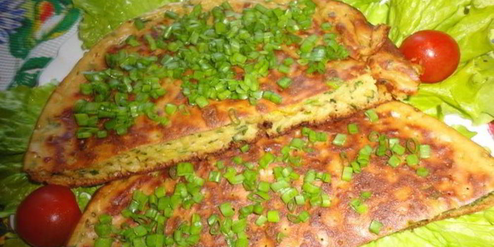 Рецепт луковая лепешка