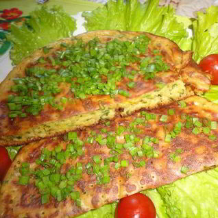 Луковая лепешка
