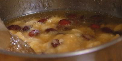 овсяные лепешки с бананами и клюквой