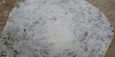 постные лепешки с зеленым луком