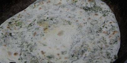 постные лепешки с зеленым луком
