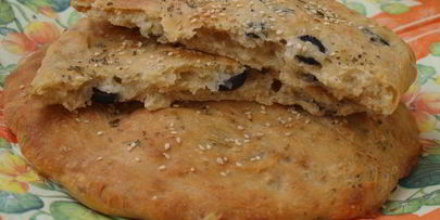 пряная фокачча с маслинами