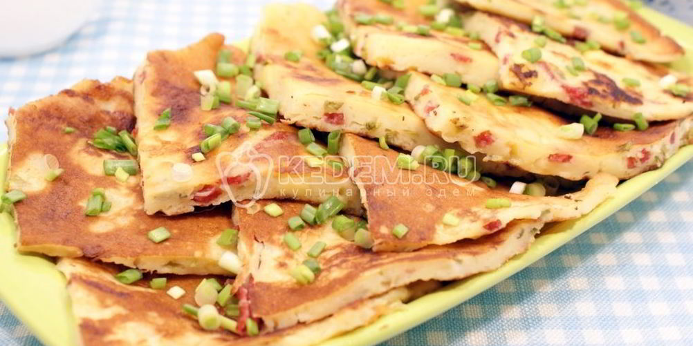 Рецепт сырные лепешки с начинкой