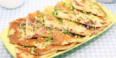 сырные лепешки с начинкой