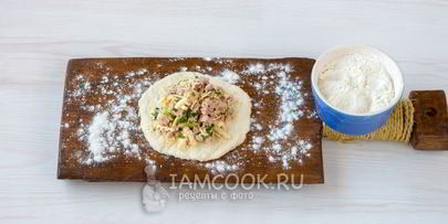 сырные лепешки с ветчиной