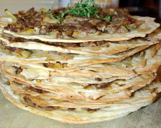 Турецкие лепешки с мясом