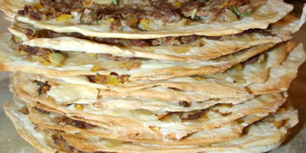 Рецепт турецкие лепешки с мясом