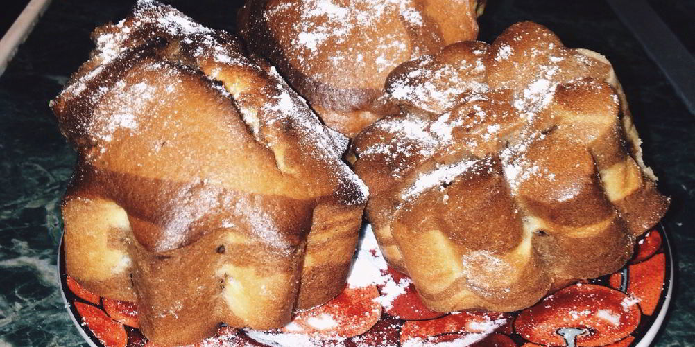 Рецепт двухцветные маффины с мускатным орехом nutmeg