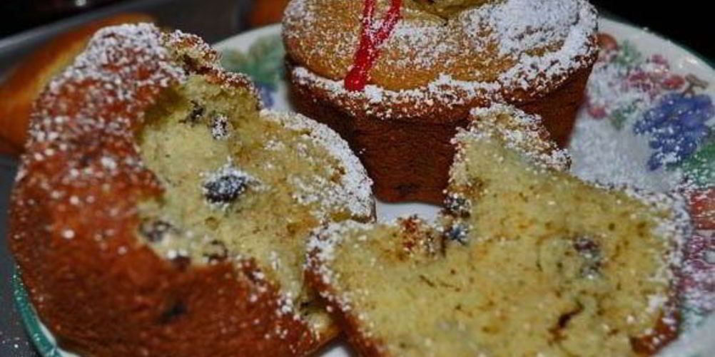 Рецепт кукурузных маффинов с голубикоя