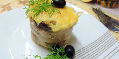 куриные маффины с гречкой и грибами