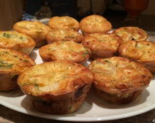 Куриные маффины с сыром