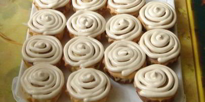 маффины бисквитные с молочно-белым шоколадом