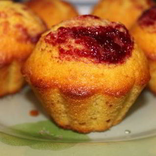Маффины Бомбочки с вареньем