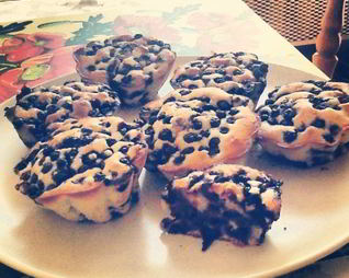 Маффины черничные