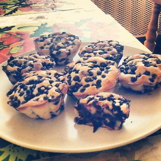 Маффины черничные