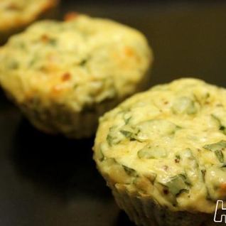 Маффины из творога со шпинатом