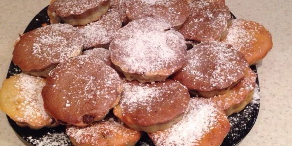 Рецепт маффины на кефире с бананом и шоколадом