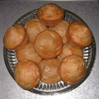 Маффины на кислом молоке с яблоками