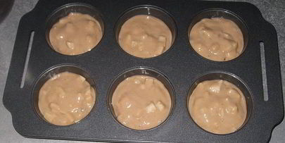 маффины на кислом молоке с яблоками