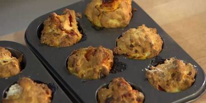 маффины с брынзой и помидорами