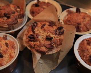 Маффины с мандаринами и орехами