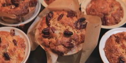 маффины с мандаринами и орехами