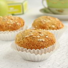 Рецепт Маффины с овсяной мукой и яблоками