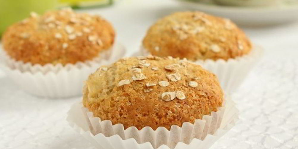 Рецепт маффины с овсяной мукой и яблоками