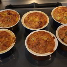 Рецепт Маффины с персиками и овсяными хлопьями