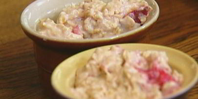 маффины с персиками и овсяными хлопьями