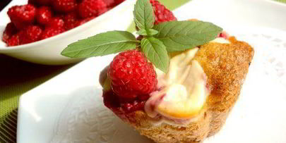 маффины с шоколадом и малиной