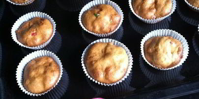 маффины с цукатами