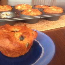 Рецепт Маффины с цукини, сыром и помидорами черри