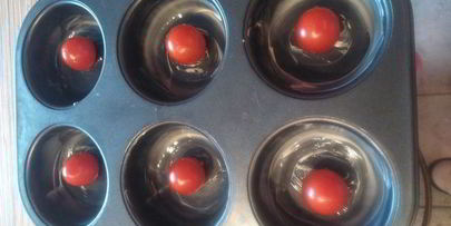 маффины с цукини, сыром и помидорами черри