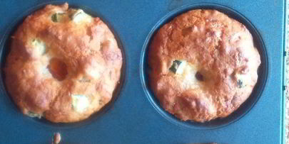 маффины с цукини, сыром и помидорами черри