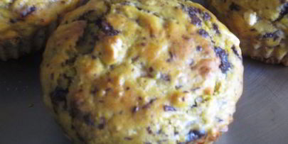 маффины с тыквой, грушей и шоколадом хэллоуин